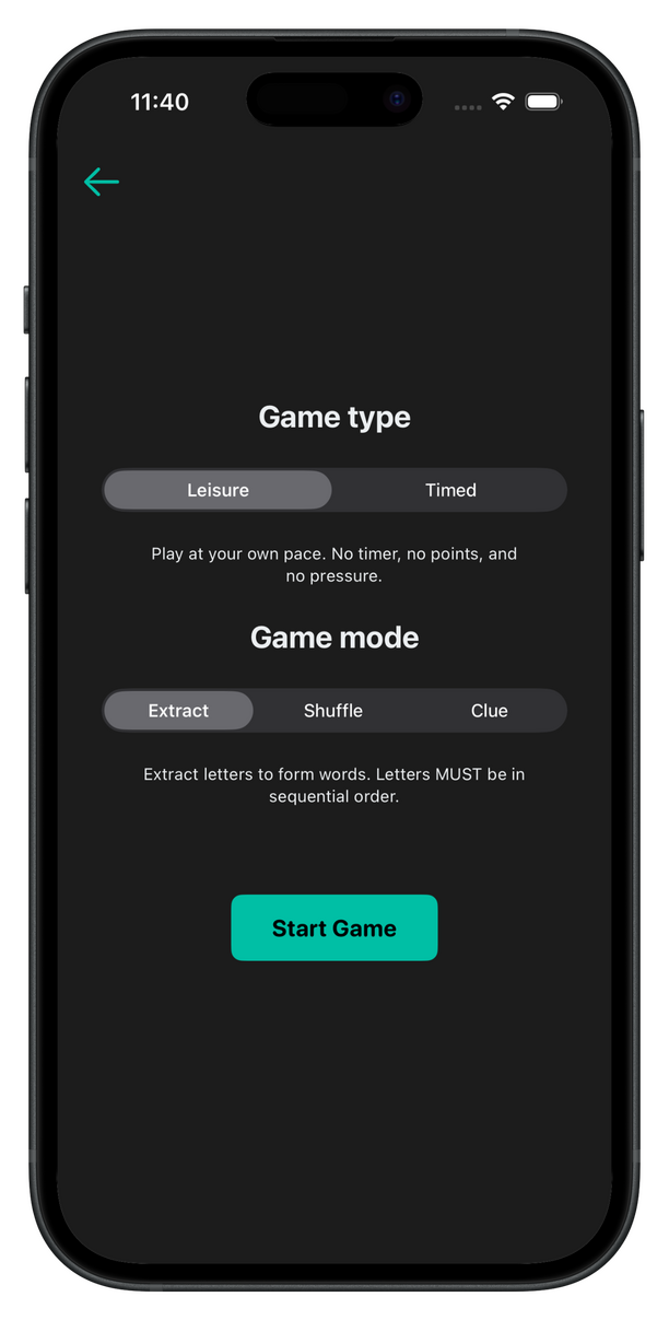 Game Setup Game Setup